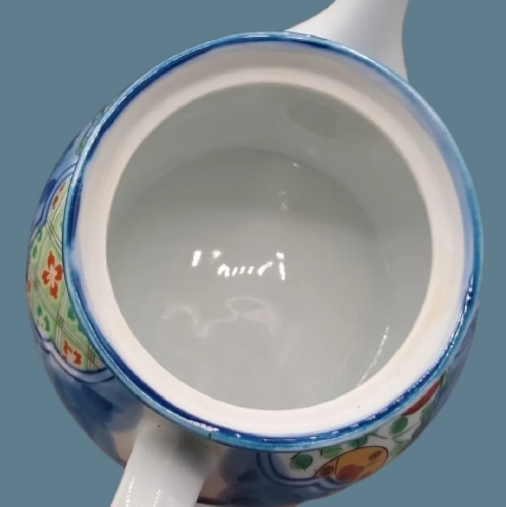 Tea for One Individual Single Serve Porcelain Teapot Midcentury Japan Vintage